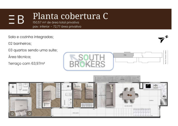 Imagem Apartamento com 3 Quartos à Venda, 74 m² em São Pedro - São José Dos Pinhais Imagem Apartamento com 3 Quartos à Venda, 74 m² em São Pedro - São José Dos Pinhais