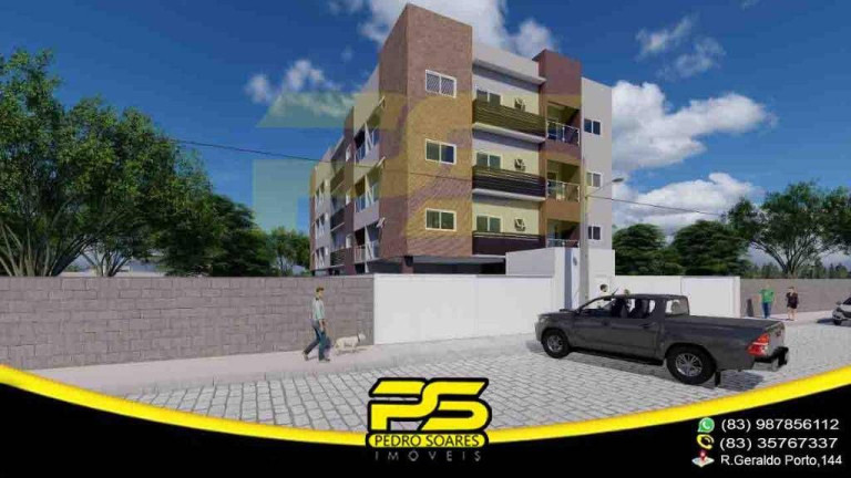 Imagem Apartamento com 2 Quartos à Venda, 55 m² em João Paulo Ii - João Pessoa