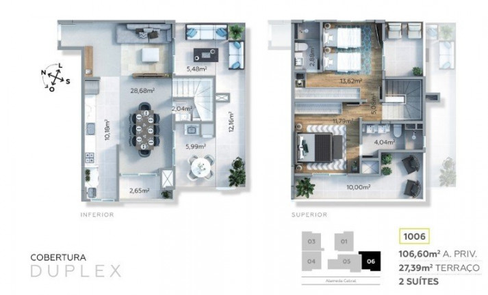 Imagem Cobertura com 2 Quartos à Venda, 133 m² em São Francisco - Curitiba Imagem Cobertura com 2 Quartos à Venda, 133 m² em São Francisco - Curitiba
