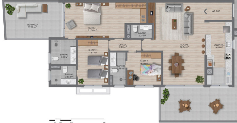 Imagem Apartamento com 3 Quartos à Venda, 174 m² em Tristeza - Porto Alegre