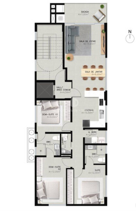 Imagem Apartamento com 3 Quartos à Venda, 99 m² em Itacolomi - Balneário Piçarras