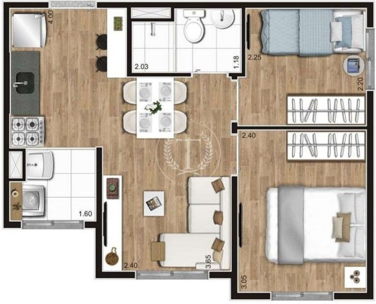Imagem Apartamento com 2 Quartos à Venda, 29 m² em Parque Bristol - São Paulo