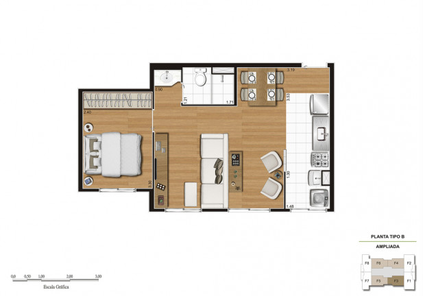 Imagem Apartamento com 2 Quartos à Venda, 55 m² em Vila Galvão - Guarulhos