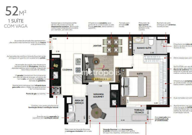 Imagem Apartamento com 1 Quarto à Venda, 53 m² em Tatuapé - São Paulo