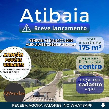 Imagem Terreno à Venda, 175 m² em Atibaia Belvedere - Atibaia Imagem Terreno à Venda, 175 m² em Atibaia Belvedere - Atibaia