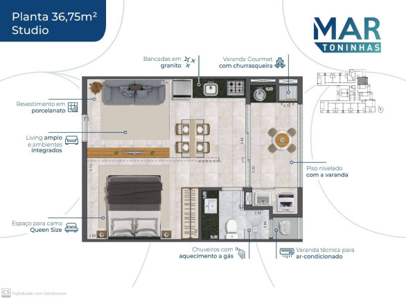 Imagem Apartamento à Venda, 35 m² em Toninhas - Ubatuba Imagem Apartamento à Venda, 35 m² em Toninhas - Ubatuba