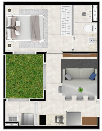 Imagem Apartamento com 1 Quarto à Venda, 26 m² em Vila Sônia - São Paulo