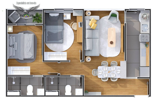 Imagem Apartamento com 2 Quartos à Venda,  em Quarenta Horas (coqueiro) - Ananindeua