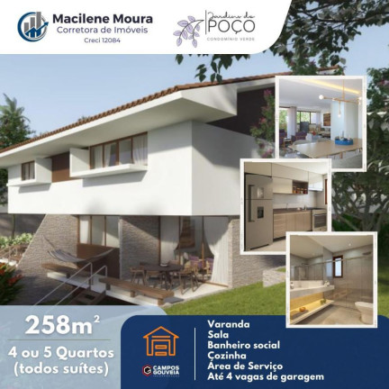 Imagem Casa com 4 Quartos à Venda, 250 m² em Poço Da Panela - Recife Imagem Casa com 4 Quartos à Venda, 250 m² em Poço Da Panela - Recife