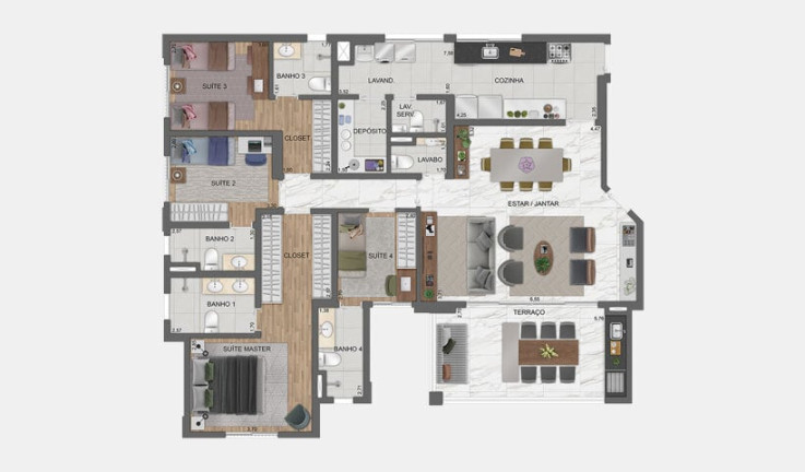 Imagem Apartamento com 4 Quartos à Venda, 132 m² em City América - São Paulo Imagem Apartamento com 4 Quartos à Venda, 132 m² em City América - São Paulo