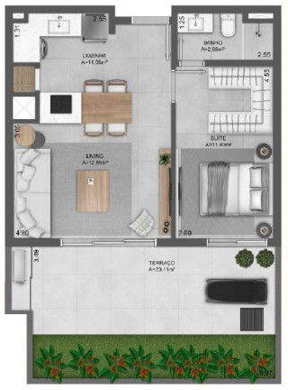 Imagem Cobertura com 2 Quartos à Venda, 171 m² em Mont Serrat - Porto Alegre