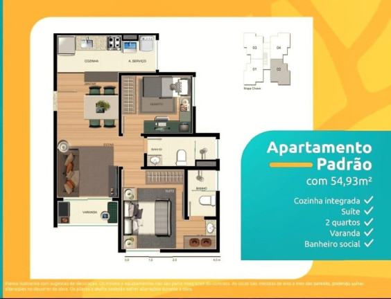 Imagem Apartamento com 2 Quartos à Venda, 54 m² em Posse - Teresópolis
