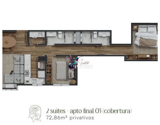 Imagem Apartamento com 2 Quartos à Venda, 74 m² em Centro - Canela