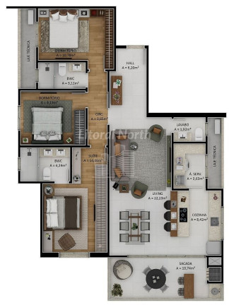 Imagem Apartamento com 3 Quartos à Venda, 114 m² em Centro - Itajaí