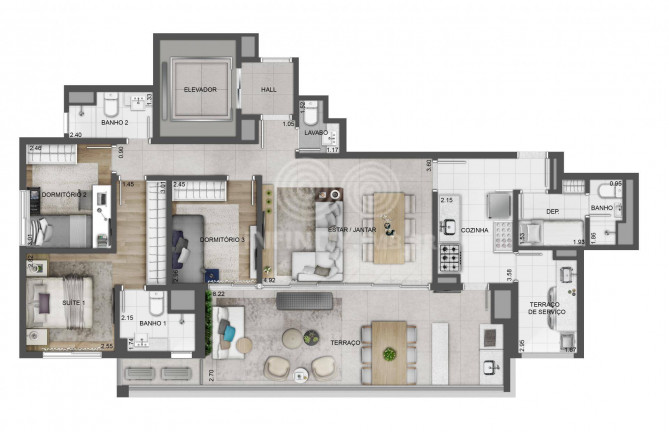 Imagem Apartamento com 3 Quartos à Venda, 124 m² em Tatuapé - São Paulo