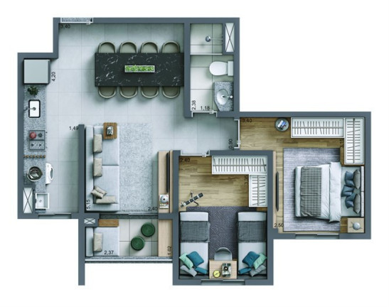 Imagem Apartamento com 3 Quartos à Venda, 69 m² em Rudge Ramos - São Bernardo Do Campo Imagem Apartamento com 3 Quartos à Venda, 69 m² em Rudge Ramos - São Bernardo Do Campo