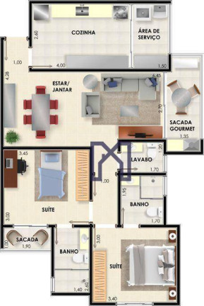 Imagem Apartamento com 2 Quartos à Venda, 83 m² em Centro - Jacutinga