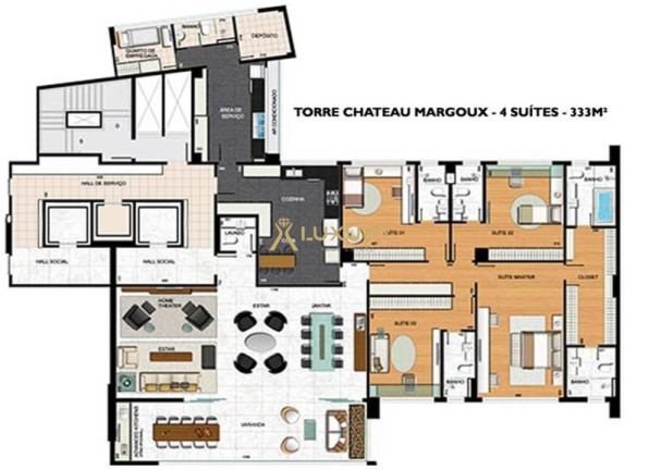Imagem Imóvel com 4 Quartos à Venda, 330 m² em Piemonte - Nova Lima