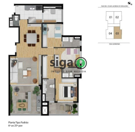 Imagem Apartamento com 3 Quartos à Venda, 122 m² em Vila Madalena - São Paulo Imagem Apartamento com 3 Quartos à Venda, 122 m² em Vila Madalena - São Paulo