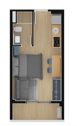 Imagem Apartamento com 1 Quarto à Venda, 36 m² em Bela Vista - São Paulo