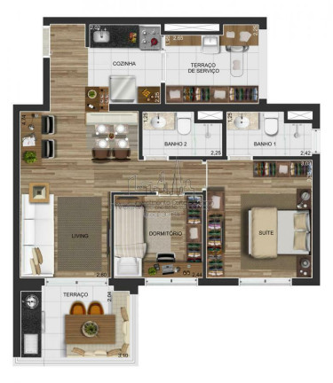 Imagem Apartamento com 2 Quartos à Venda, 67 m² em Butantã - São Paulo