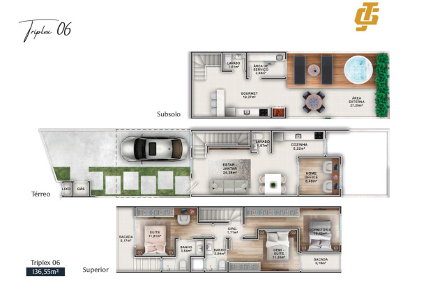 Imagem Apartamento com 3 Quartos à Venda, 108 m² em São Francisco De Assis - Camboriú