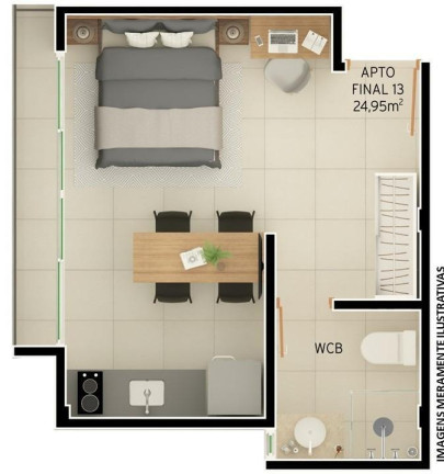 Imagem Apartamento com 1 Quarto à Venda, 18 m² em Intermares - Cabedelo Imagem Apartamento com 1 Quarto à Venda, 18 m² em Intermares - Cabedelo