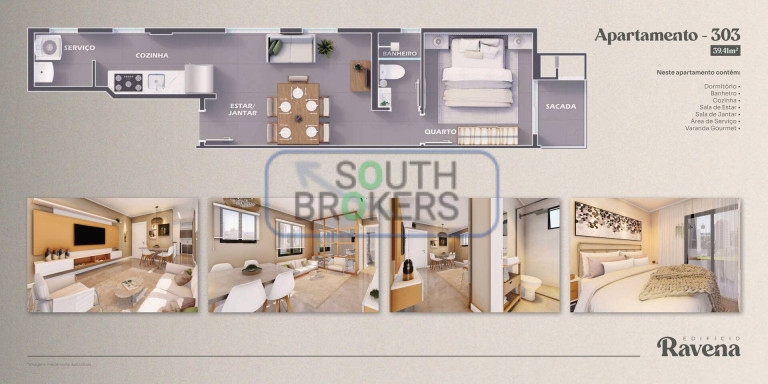 Imagem Apartamento com 2 Quartos à Venda, 27 m² em Hauer - Curitiba