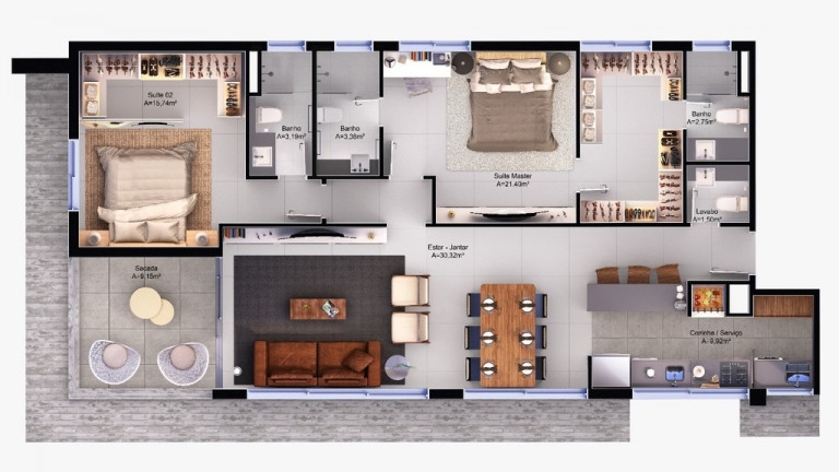 Imagem Apartamento com 3 Quartos à Venda, 100 m² em Petrópolis - Porto Alegre
