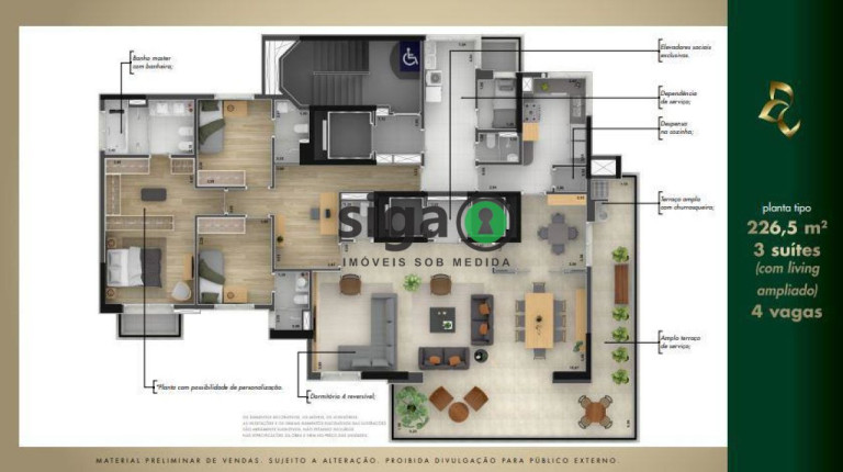 Imagem Apartamento com 4 Quartos à Venda, 226 m² em Jardins - São Paulo Imagem Apartamento com 4 Quartos à Venda, 226 m² em Jardins - São Paulo