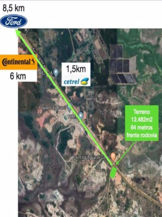 Terreno à Venda, 12.482 m² em Estrada Do  Coco - Camaçari