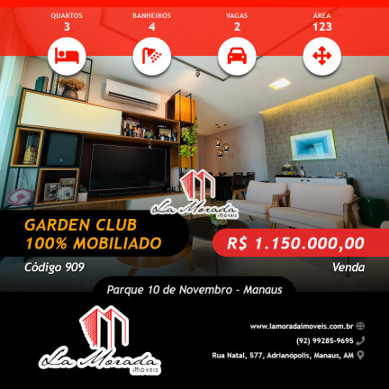 Imagem Apartamento com 3 Quartos à Venda, 123 m² em Parque 10 De Novembro - Manaus Imagem Apartamento com 3 Quartos à Venda, 123 m² em Parque 10 De Novembro - Manaus