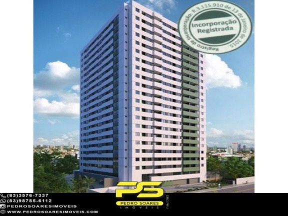 Apartamento com 2 Quartos à Venda, 69 m² em Expedicionários - João Pessoa