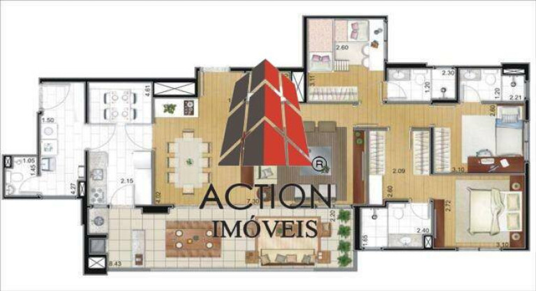 Imagem Apartamento com 3 Quartos à Venda, 126 m² em Vila Carrão - São Paulo