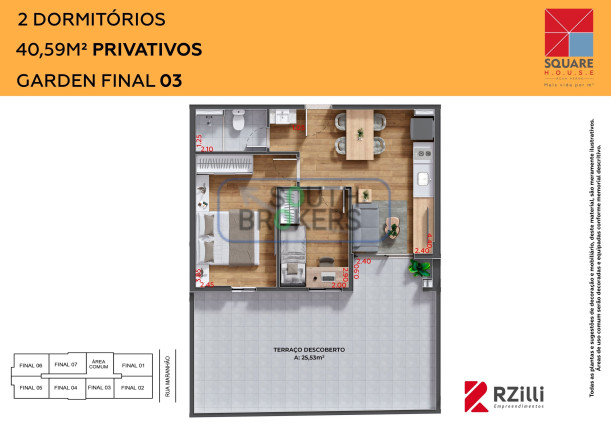 Imagem Apartamento com 2 Quartos à Venda, em água Verde - Curitiba Imagem Apartamento com 2 Quartos à Venda, em água Verde - Curitiba
