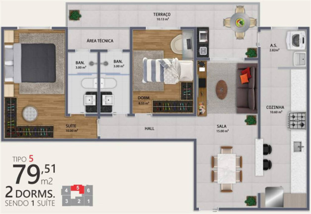Imagem Apartamento com 2 Quartos à Venda, 80 m² em Forte - Praia Grande Imagem Apartamento com 2 Quartos à Venda, 80 m² em Forte - Praia Grande