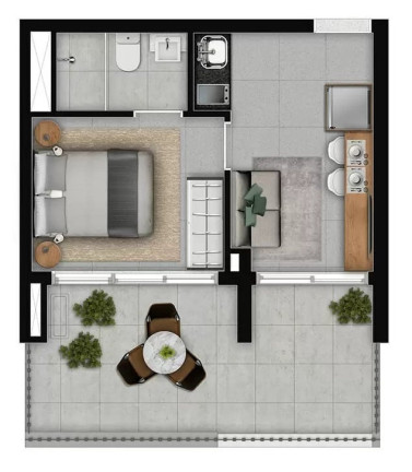 Imagem Apartamento com 1 Quarto à Venda, 30 m² em Vila Mariana - São Paulo