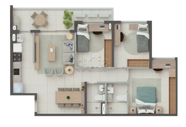 Imagem Apartamento com 3 Quartos à Venda, 74 m² em Presidente Kennedy - Fortaleza