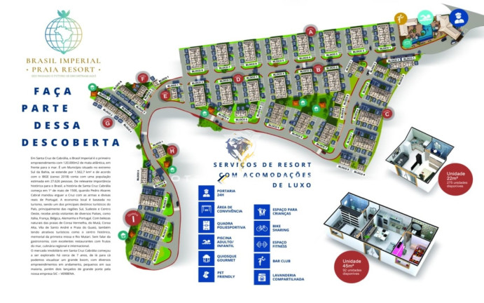 Imagem Flat com 1 Quarto à Venda, 45 m² em Coroa Vermelha - Santa Cruz Cabrália