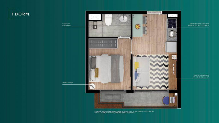 Imagem Apartamento com 1 Quarto à Venda, 29 m² em Campo Belo - São Paulo