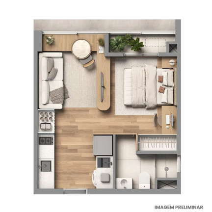 Imagem Apartamento com 1 Quarto à Venda, 30 m² em Sumarezinho - São Paulo