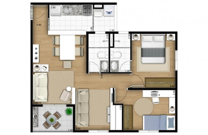 Imagem Apartamento com 3 Quartos à Venda, 75 m² em Vila Inglesa - São Paulo