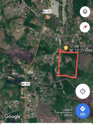 Terreno à Venda, 76.000 m² em Cascalheira - Camaçari