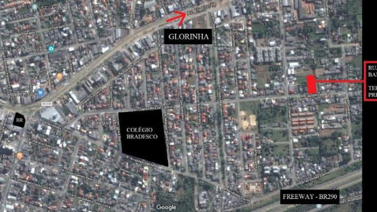 Terreno à Venda, 1.800 m² em Dona Mercedes - Gravataí