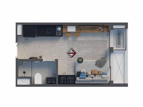 Imóvel com 1 Quarto à Venda, 21 m² em Vila Mariana - São Paulo