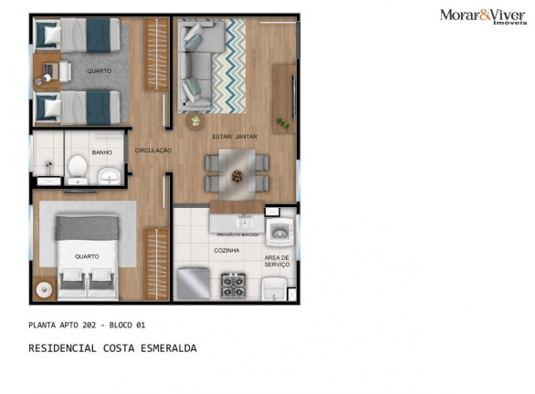 Imagem Apartamento com 2 Quartos à Venda, 38 m² em Santo Antônio - São José Dos Pinhais