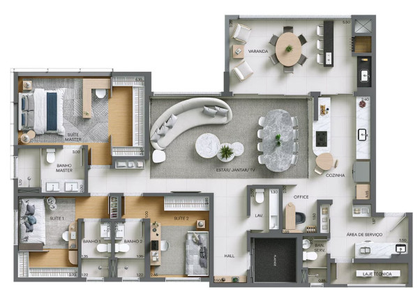 Imagem Apartamento com 3 Quartos à Venda, 219 m² em Ecoville - Curitiba Imagem Apartamento com 3 Quartos à Venda, 219 m² em Ecoville - Curitiba