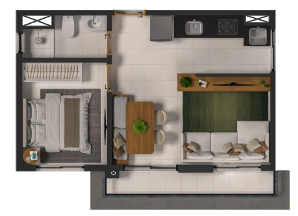 Imagem Apartamento com 1 Quarto à Venda, 27 m² em Vila Monte Alegre - São Paulo Imagem Apartamento com 1 Quarto à Venda, 27 m² em Vila Monte Alegre - São Paulo
