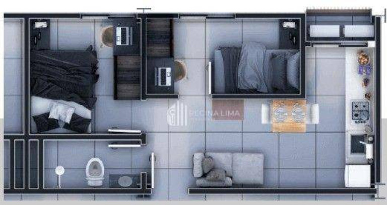 Imagem Studio com 2 Quartos à Venda, 34 m² em Ininga - Teresina