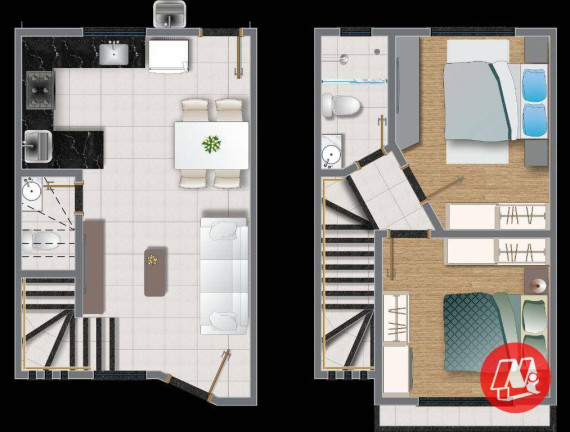 Imagem Sobrado com 2 Quartos à Venda, 62 m² em Passo Das Pedras - Porto Alegre